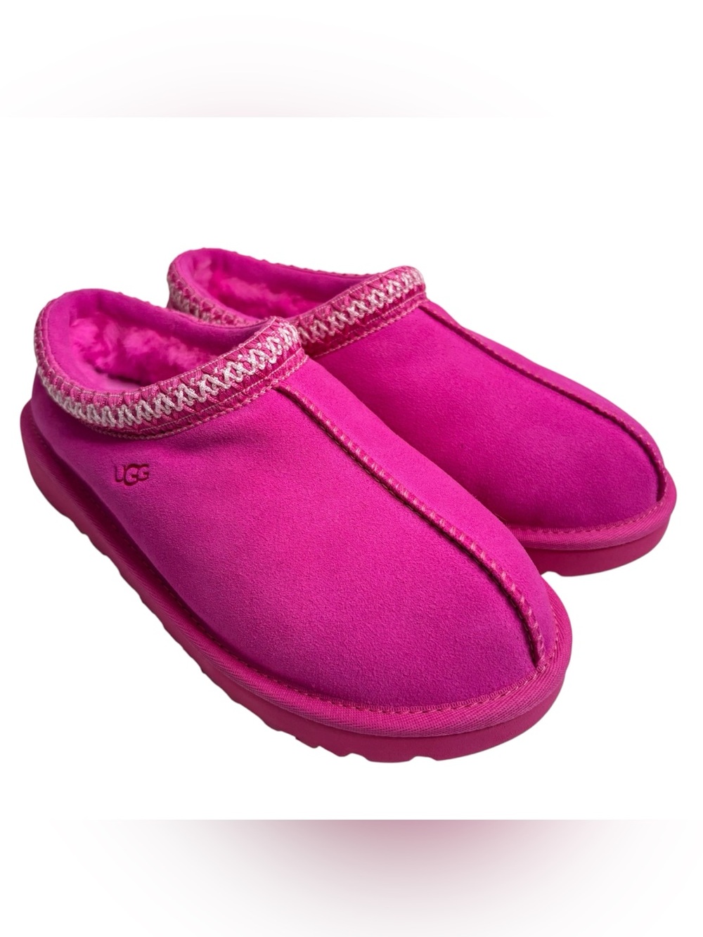 UGG Women’s Hot Pink Slip-On Tasman Clog Slippers NWOT $150